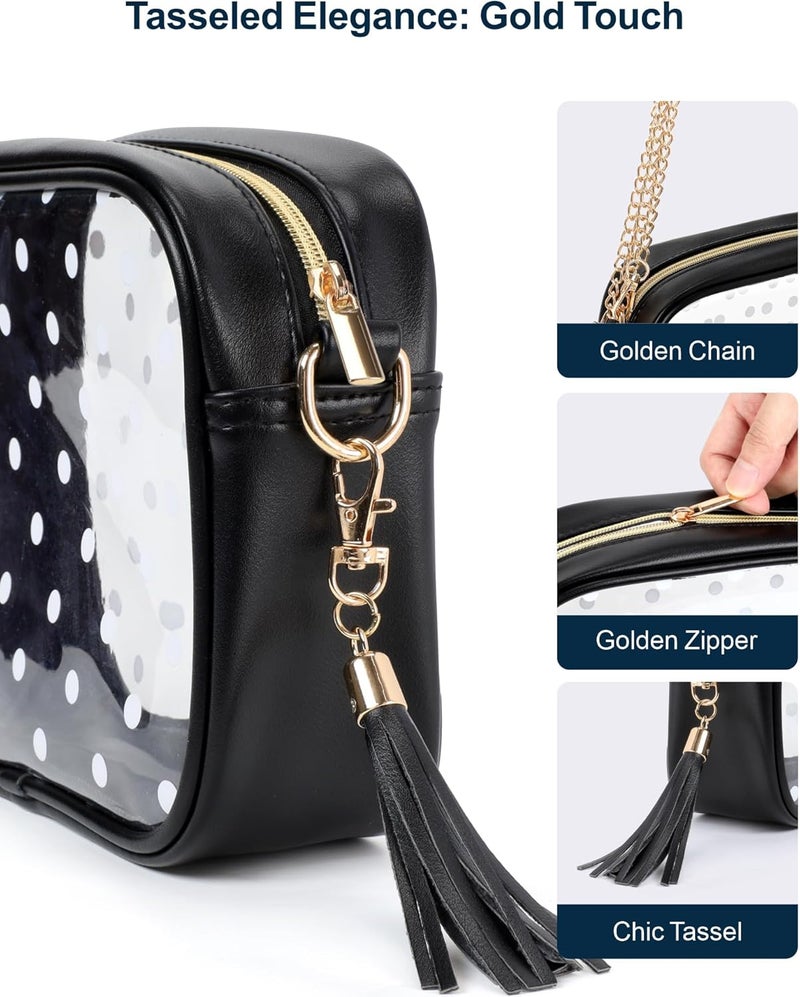 Packism Clear Bag for Stadium Events - Clear Purses for Women Stadium Crossbody Concert Bag for Game Day, Sports, Festival - Image 5